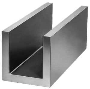 Perfiles en forma de U, procesados por todos los lados fundición gris y aluminio