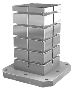 Cubos modulares de fixação de ferro fundido cinzento com ranhuras em T