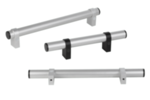 Empuñaduras de tubo de aluminio ajustables