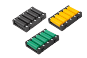 Elementos com roletes de plástico compactos para trilhos de rolos