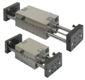 Linear modules pneumatic with two round guides