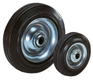 Neumáticos macizos estándar sobre llantas de chapa de acero
